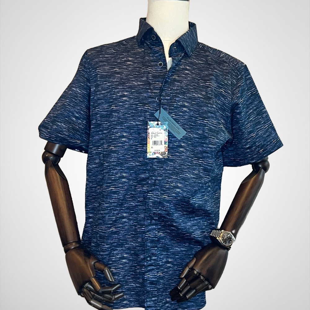 Robert Graham Blue Casual Button Down Shirt
